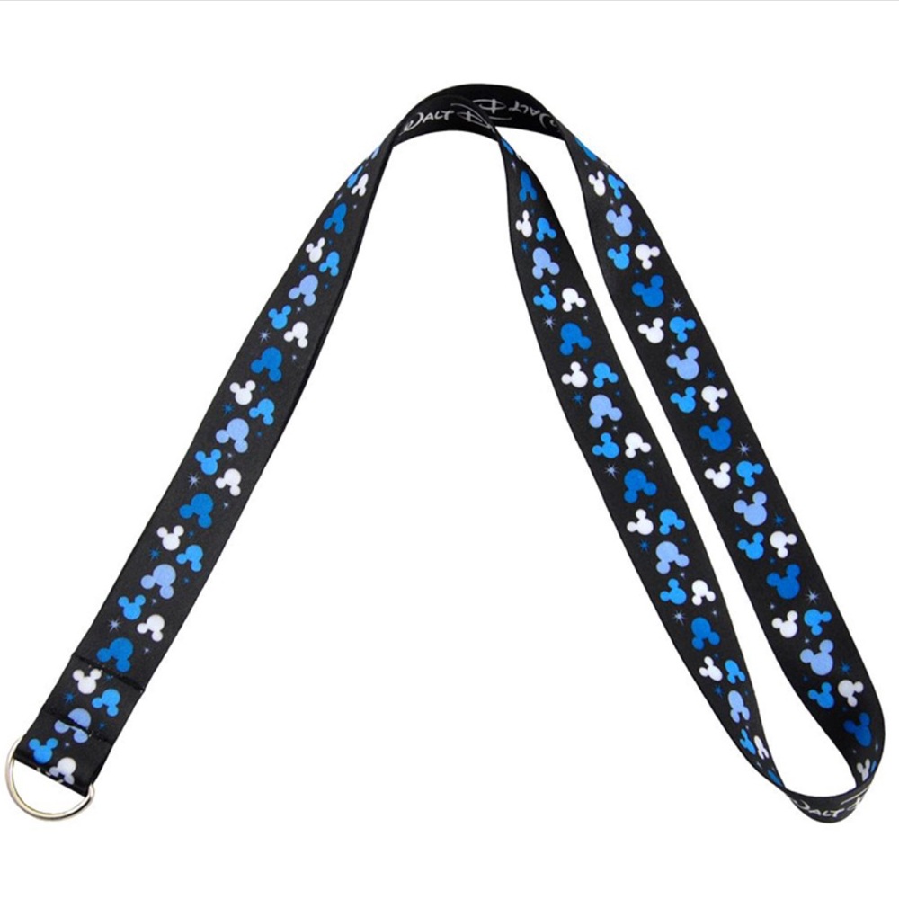 Disney Reversible Lanyard - Walt Disney World - Blue and Black